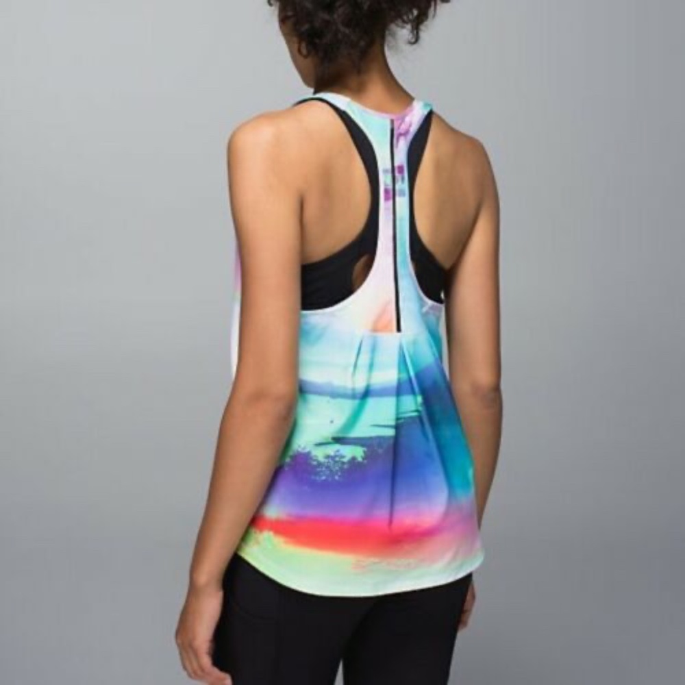 GUC Lululemon Sky to Seawheeze Lightened Up Singlet Tank 4
